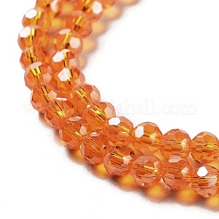Electroplate Transparent Glass Beads Strands&nbsp;EGLA-A035-T3mm-A05