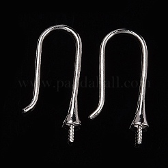 Anti-Tarnish Rhodium Plated 925 Sterling Silver Earring Hooks&nbsp;STER-I016-101P