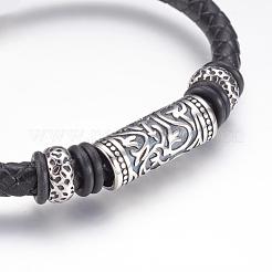 Leather Cord Bracelets&nbsp;BJEW-F274-25AS