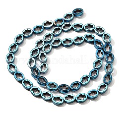 Electroplated Synthetic Non-magnetic Hematite Beads Strands&nbsp;G-L613-Z01-01A
