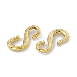 PVD Vacuum Plating 304 Stainless Steel S Hook Clasps&nbsp;X-STAS-G278-44G