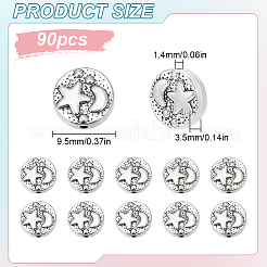 90pcs Tibetan Style Alloy Beads&nbsp;TIBEB-LP0001-14