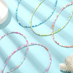 Glass Seed Beaded Necklace&nbsp;NJEW-JN04360