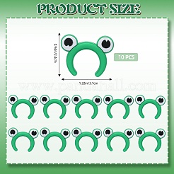 10Pcs Frog Food Grade Silicone Focal Beads&nbsp;SIL-SZ0001-68