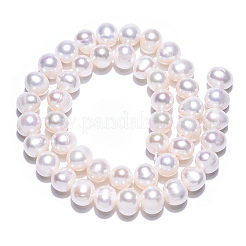 Natural Cultured Freshwater Pearl Beads Strands&nbsp;PEAR-N013-08F