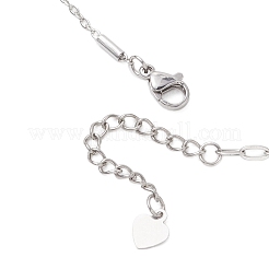 2.5MM 304 Stainless Steel Column Link Paperclip Chain Necklaces&nbsp;NJEW-JN05832