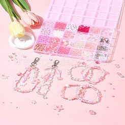DIY Glass & Acrylic Beads Mobile Phone Strap Making Kits&nbsp;DIY-FS0007-86