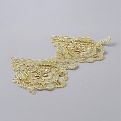 Sparkle Embroidery Polyester Ribbon&nbsp;OCOR-WH0060-29