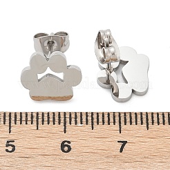 Tarnish Resistant 304 Stainless Steel Stud Earrings&nbsp;X-EJEW-E254-01P
