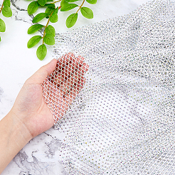Gauze Elastic and Rhinestone for Garment Accessories&nbsp;FIND-WH0152-700B