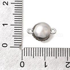 Brass Pave Clear Cubic Zirconia & Glass Links&nbsp;KK-N289-22P