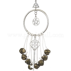 Alloy Star & Ring Pendant Decorations&nbsp;HJEW-JM02170-02