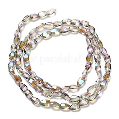 Electroplate Glass Beads Strands&nbsp;EGLA-P064-01B-HR02
