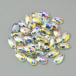 Sew on Rhinestone&nbsp;RESI-WH0034-22D