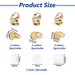 Mixed Shapes DIY Finger Ring Kits&nbsp;DIY-DC0004-24