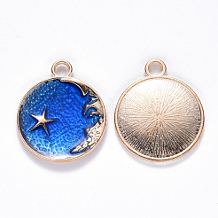 Alloy Enamel Pendants&nbsp;ENAM-N054-008B