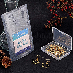 Long-Lasting Plated Brass Earring Hooks&nbsp;KK-BC0006-06G-NF