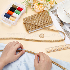 Polyester Braided Lace Trim Ribbon for Curtain Sofa Decoration&nbsp;OCOR-WH0105-013A-01