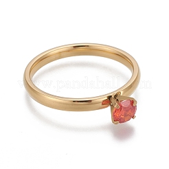 PVD Vacuum Plating 304 Stainless Steel Finger Rings&nbsp;RJEW-L099-G