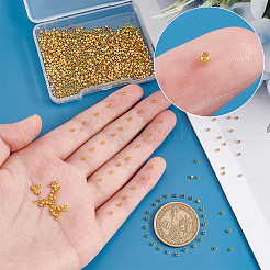 Rack 1000Pcs Plating Brass Beads&nbsp;KK-PH0005-34A-G