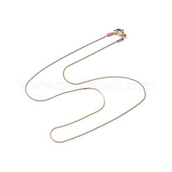 Ion Plating(IP) 304 Stainless Steel Serpentine Chain Necklace for Men Women&nbsp;NJEW-G076-01B-M