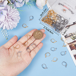 100Pcs 2 Style 304 Stainless Steel Leverback Earring Findings&nbsp;STAS-BBC0002-57