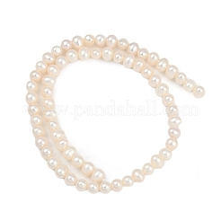 Natural Cultured Pearl Beads Strands&nbsp;PEAR-I007-07R-04