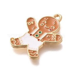 Christmas Theme Alloy Enamel Pendants&nbsp;ENAM-Q509-02KCG-03