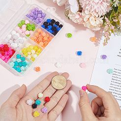160Pcs 16 Colors Opaque Resin Beads&nbsp;CRES-SP0001-21
