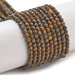 Natural Tiger Iron Beads Strands&nbsp;G-B120-A01-01