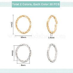 60Pcs 2 Colors 304 Stainless Steel Quick Link Connectors&nbsp;FIND-UN0003-83