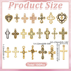 100Pcs Tibetan Style Alloy Pendants&nbsp;FIND-AR0006-47