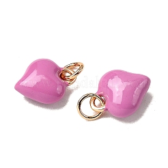 Brass Enamel Charms&nbsp;KK-U027-13-03G
