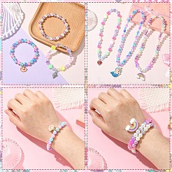 DIY Mermaid Themed Bracelet Jewelry Kits&nbsp;DIY-YW0012-80