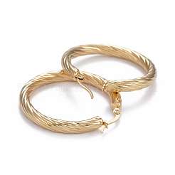 304 Stainless Steel Hoop Earrings&nbsp;X-EJEW-L232-034A-G