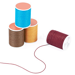 4 Rolls 4 Colors Round Waxed Polyester Cord&nbsp;YC-TA0001-28