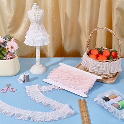 5 Yards Polyester Pleated Lace Trim&nbsp;OCOR-FG0003-36E