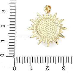 Brass Micro Pave Cubic Zirconia Pendants&nbsp;KK-P345-11G