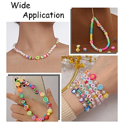 DIY Acrylic & Polymer Clay Beads Bracelets Jewelry Making Kits&nbsp;DIY-YW0010-79