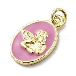 Brass Enamel Pendants&nbsp;KK-P338-10G-04