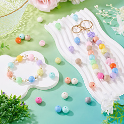 71Pcs Opaque Acrylic Beads&nbsp;OACR-TA0004-12