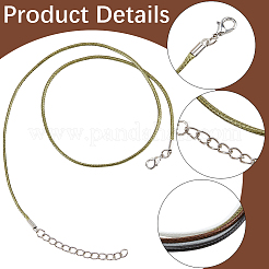 50Pcs 5 Colors 1.5MM Round Polyester Braided Cord Necklace Making&nbsp;MAK-CL0001-02