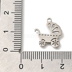 201 Stainless Steel Pendants&nbsp;STAS-R136-27P