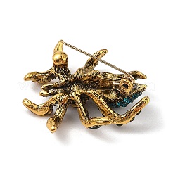 Holloween Spider Alloy Rhinestone Brooches&nbsp;JEWB-S023-02D