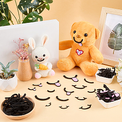 360Pcs 11 Styles Felt Craft Doll Mouth&nbsp;FIND-FG0005-46