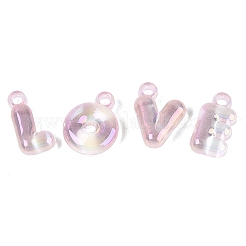 UV Plating Rainbow Iridescent Acrylic Pendants&nbsp;OACR-K003-007E