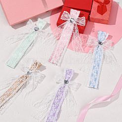 8Pcs 8 Colors Polyester Lace Pendant Decorations&nbsp;HJEW-SZ0001-71