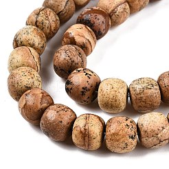 Natural Picture Jasper Beads Strands&nbsp;G-T138-140