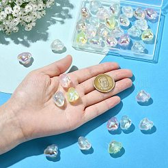35Pcs 7 Colors Transparent Acrylic Beads&nbsp;MACR-CJ0002-43