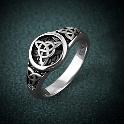 Round with Knot Pattern Brass Finger Rings&nbsp;FS-WG1EEAC-06